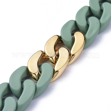 Handmade Curb Chains AJEW-JB00611-07-1