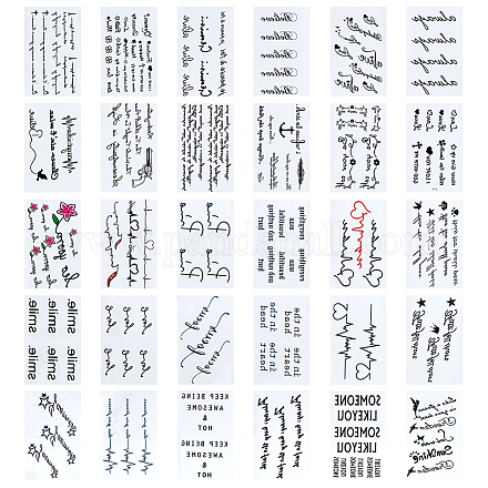 Tatouages d'art corporel stickers DIY-WH0366-61-1