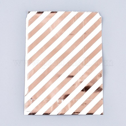 Bolsas de papel ecológicas con patrón de rayas diagonales AJEW-M207-F01-01-1