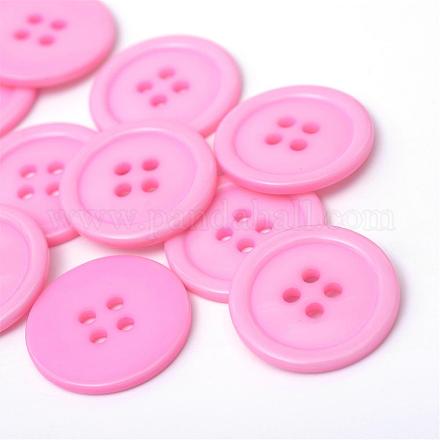 4-Rondelle botones de plástico BUTT-R034-052E-1