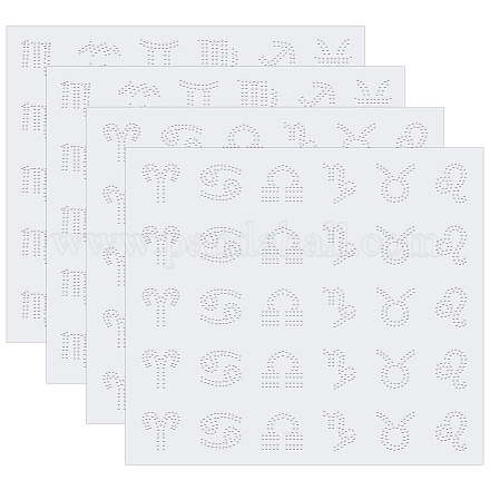 Fingerinspire 60 Stück 12 Sternbilder zum Aufbügeln DIY-WH0304-490-1