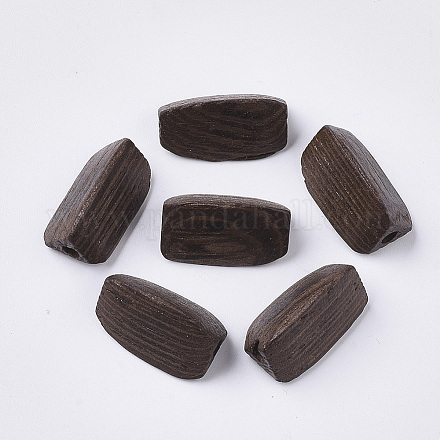 Undyed & Natural Wenge Wooden Beads WOOD-T025-004-LF-1