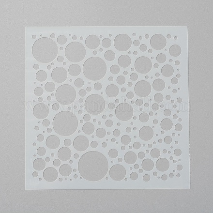 Stencil per pittura riutilizzabili in plastica geometrica DIY-E021-02E-1