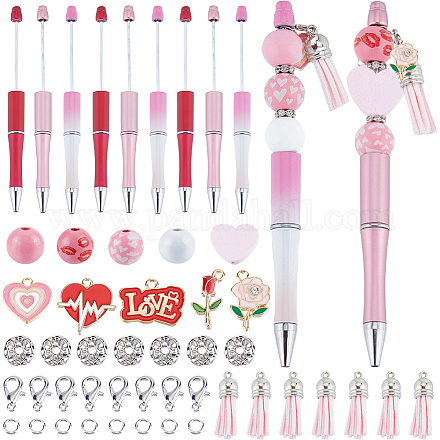 Kit de fabrication de stylos à perles Sunnyclue pour la Saint-Valentin DIY-SC0023-05-1