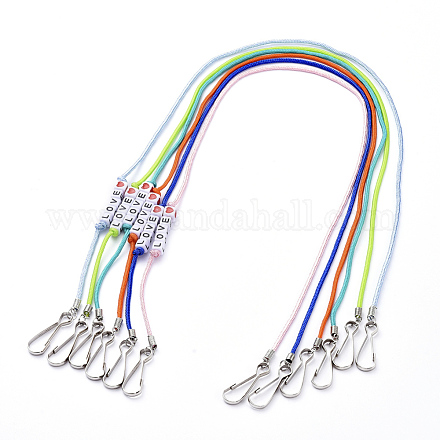 Cordes en polyester et élasthanne chaînes de lunettes AJEW-EH00058-1