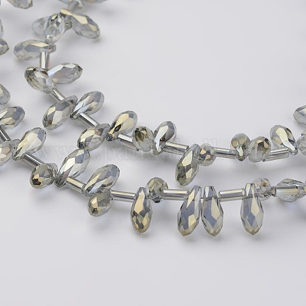 Chapelets de perles en verre électroplaqué EGLA-G002-FR02-1