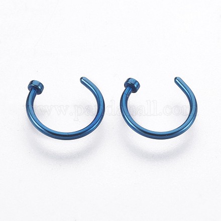 316 Stainless Steel Nose Nose Ring AJEW-P070-02D-1