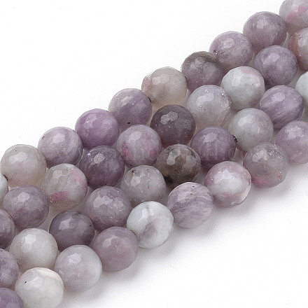 Natürliche lila Jade Perlen Stränge X-G-Q462-109-8mm-1