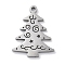 Christmas Theme Anti-Tarnish 304 Stainless Steel Pendants, Laser Cut, Stainless Steel Color, Christmas Tree, 20.5x16x1mm, Hole: 1.2mm