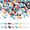 SUNNYCLUE 1 Box 800Pcs 8 Style 1/4 Tila Beads Double Hole Glass Beads Tile Beads Bulk Glass Seed Bead Mini Flat Spacer Loose Beads for Jewelry Making DIY Craft Multi-Strand Embroidery Curtains Gift