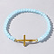 Boho Cross with Class Bead Bracelet for Women