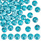Synthetic Turquoise Cabochons, Dyed, Half Round/Dome, Medium Turquoise, 12x4.5mm, 50pcs