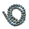 1 Strand Synthetic Malachite Dyed Beads Strands, Round, Dodger Blue, 8mm, Hole: 1.2mm, about 47~48pcs/strand, 14.96''~15.16''(38~38.5cm)
