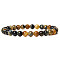 Synthetic Tiger Eye Round Beaded Stretch Bracelet, show in picture17