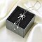 304 Stainless Steel Pendant Necklace, with ABS Imitation Pearl, Bowknot, Stainless Steel Color, 15.55 inch(39.5cm)