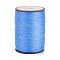 Flat Waxed Polyester Thread String, Micro Macrame Cord, for Leather Sewing Stitching, Deep Sky Blue, 0.8~0.9x0.3mm, about 109.36 Yards(100m)/Roll