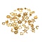 Tibetan Style Pendants, Mixed Shapes, Cadmium Free & Lead Free, Antique Golden, 12~27x6~24x1~3mm, Hole: 1.6~3mm, 50pcs/bag
