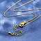 Brass Cable Chain Necklaces, with Lobster Claw Clasp, Real 18K Gold Plated, 17.51 inch(44.5cm)