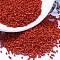 MIYUKI Delica Beads, Cylinder, Japanese Seed Beads, 11/0, (DB0795) Dyed Semi-Frosted Opaque Cinnabar, 1.3x1.6mm, Hole: 0.8mm, about 100000pcs/500g