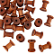 Wooden Empty Spools for Wire, Thread Bobbins, Saddle Brown, 3x2.1~2.15cm