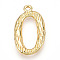 304 Stainless Steel Pendants, Letter Charms, Letter O, 23x13.5x3mm, Hole: 1.6mm