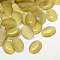 Cat Eye Cabochons, Oval, Light Khaki, 14x10x2.5mm