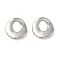 Brass Linking Rings, Round Link Shape, Rack Plating ,Long-Lasting Plated, Lead Free & Cadmium Free, Platinum, 15x3mm, Inner Diameter: 7x6mm