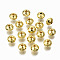 CCB Plastic Beads, Faceted, Rondelle, Golden, 6x4.5mm, Hole: 1.4mm , about 2093pcs/161g