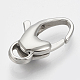 304 Stainless Steel Lobster Claw Clasps STAS-T033-19-1