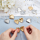 DICOSMETIC 8pcs 2 Styles 2 Colors 316 Stainless Steel Locket Pendants Heart Photo Frame Charms Heart with Flower Locket Charms for Necklace Jewelry Making STAS-DC0003-98-2