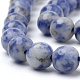 Natürliche blaue Fleck Jaspis Perlen Stränge G-Q462-99-8mm-3