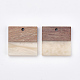 Colgantes de resina y madera de nogal RESI-T023-19A-2