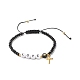 Set di braccialetti di perline intrecciati con motivo amore e malocchio e cuore per ragazze donne BJEW-JB06959-3