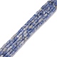 Natürliche blaue Fleck Jaspis Perlen Stränge G-M389-08-1