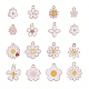 75pcs 15 styles de pendentifs en émail en alliage ENAM-CJ0001-89-1