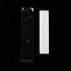 紙ブレスレットディスプレイカード  セロハンバッグ付き  手模様の長方形  ホワイト  カード：19.5x4x0.05センチメートル  バッグ：25x5x0.01センチメートル OPP-C002-09A-3