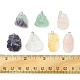 7 pièces 7 styles de pendentifs en pierres précieuses naturelles brutes G-FS0005-76-5
