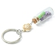 Schlüsselanhänger mit Wunschflaschen-Glasanhänger KEYC-JKC00498-4