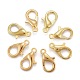 Fermoirs de accessoires de bijoux en alliage de zinc d'or homard griffes X-E105-G-1