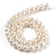 Fili di perle di perle d'acqua dolce coltivate naturali PEAR-L033-19-01-2