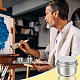 ステンレス製の油絵カップ  パレットコンテナカップ  描画用  ステンレス鋼色  4.3x4.25x3.5cm  内径：3.65のCM CON-WH0001-17-6