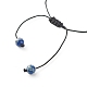 Ensemble de bracelets de perles tressées en jaspe impérial naturel (teint) pour fille femme BJEW-JB06866-01-11