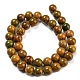 Chapelets de perles en jaspe d'océan naturelle G-P503-10MM-07-3