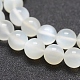 Naturelles perles pierre de lune blanc brins G-J373-13-10mm-2
