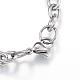 304 Stainless Steel Charm Bracelets BJEW-G544-09P-4