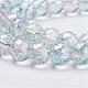 Chapelets de perles en verre électroplaqué EGLA-P028-FR06-3