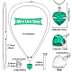 CREATCABIN May Glass Urn Pendant Necklace DIY Making Kit DIY-CN0001-82H-2