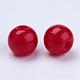Red Chunky Acrylic Round Beads for DIY Fashion kids Jewelry X-PAB704Y-9-2