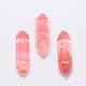 Perles à facettes en verre de quartz cerise G-K015-30mm-01-1