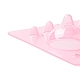 DIYのプラスチックペーパークイリングツール  3Dドームハーフボールモールド  ペーパークラフト作りに  ピンク  129.5x196x29mm  内径：3~40.5mm DIY-C043-01-3